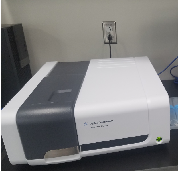 The Agilent Cary 60 UV-Vis spectrophotometer