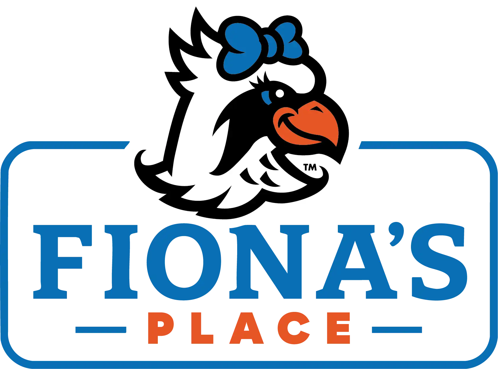 Fiona's Place logo with Fiona Falcon