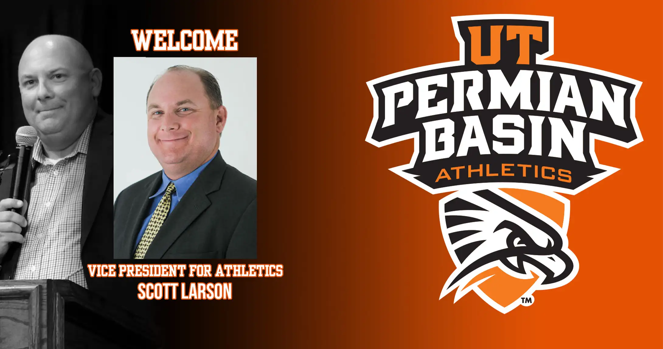 Scott Larson Headshot on UTPB announcement page
