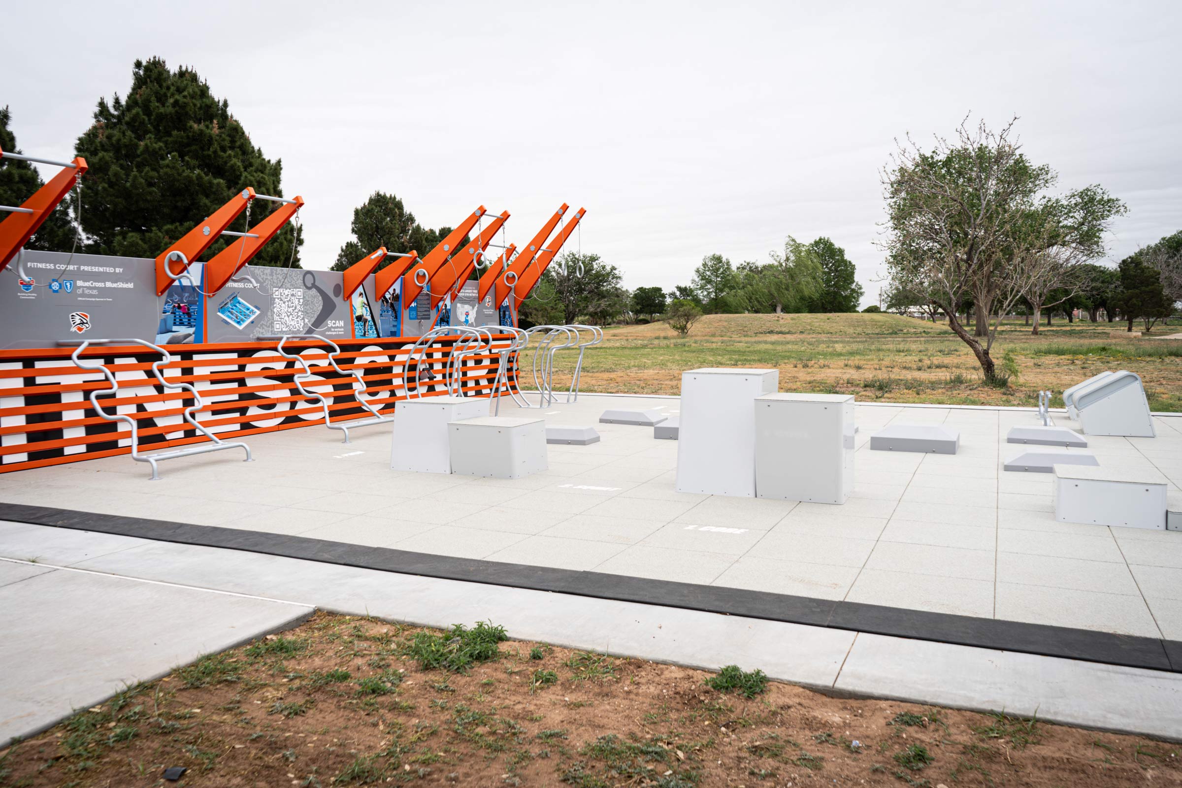 Brand new fitness court