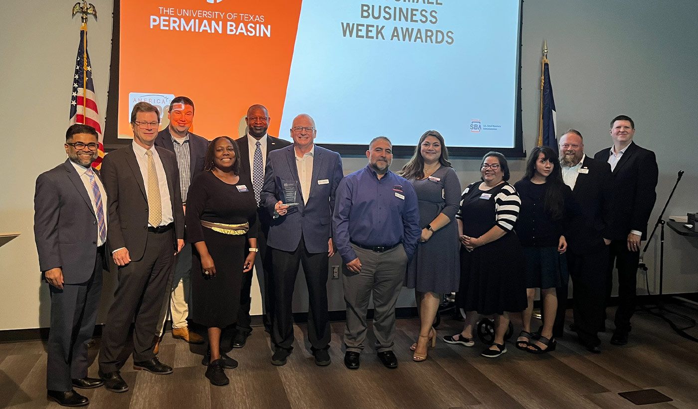 UTPB SBDC recieves award photo