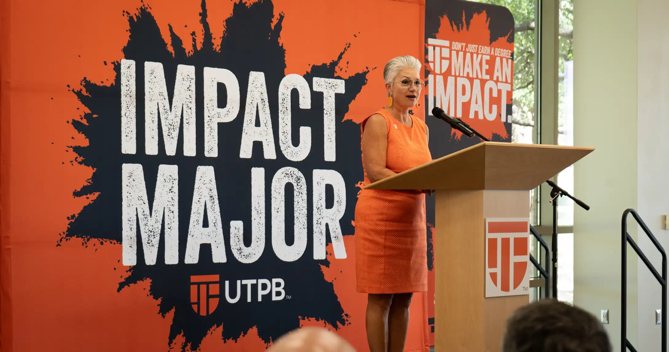 UTPB Make an Impact background from opening celebration