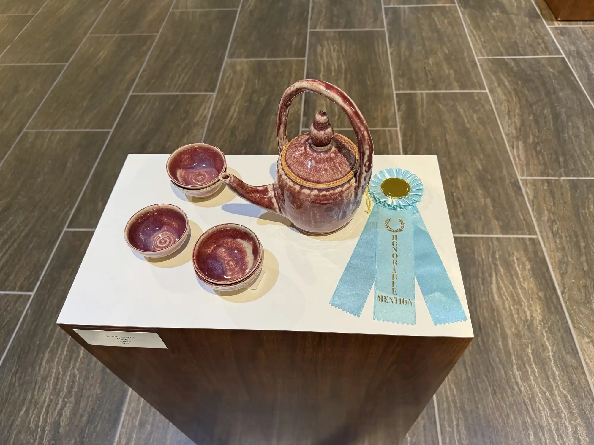 Judith Guerra's art on display. 