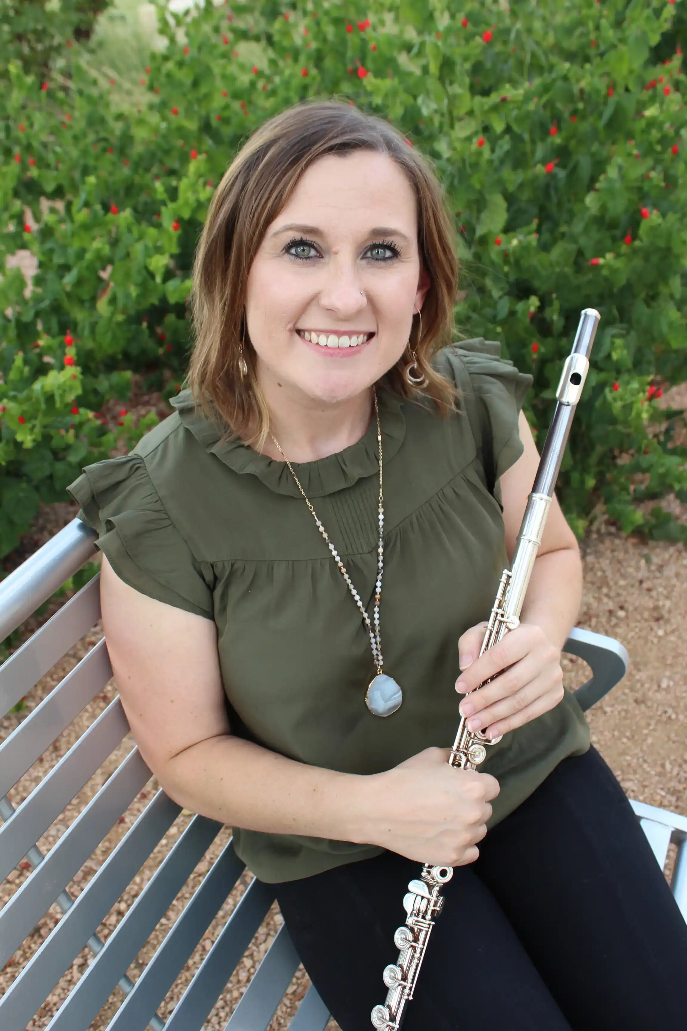 Lyndsay Eiban with flute