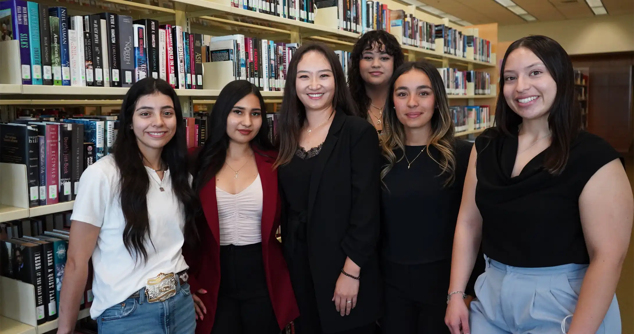 UTPB's Marketing Club in the on-campus library. 