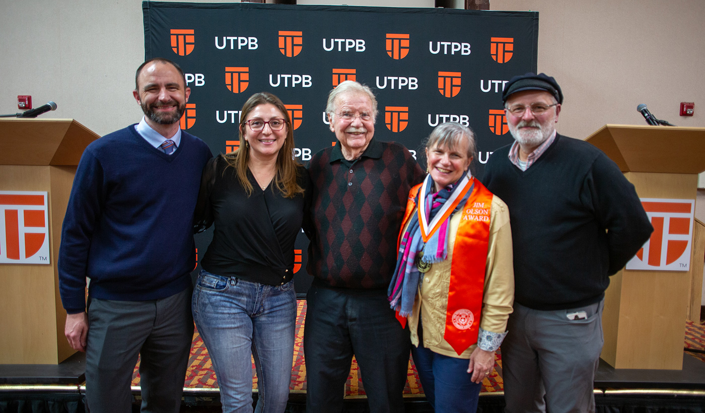 Olson Award winner and group