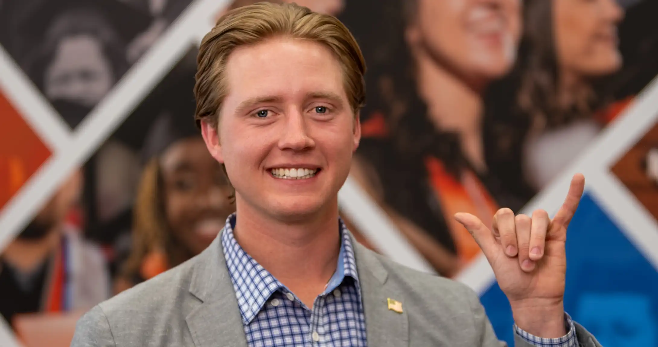 Parker Goin with Falcons Up