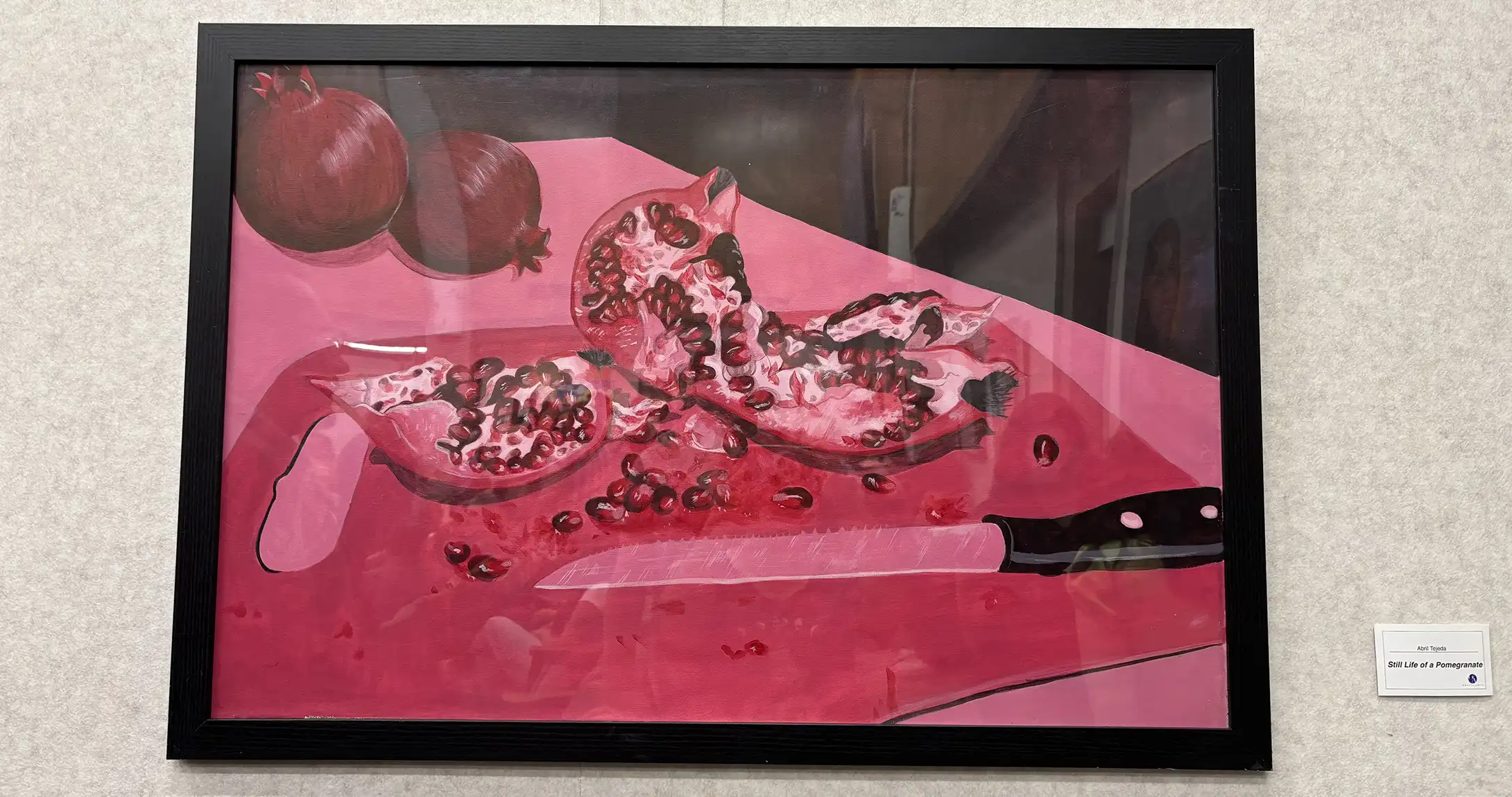 UTPB student pomegranate painting