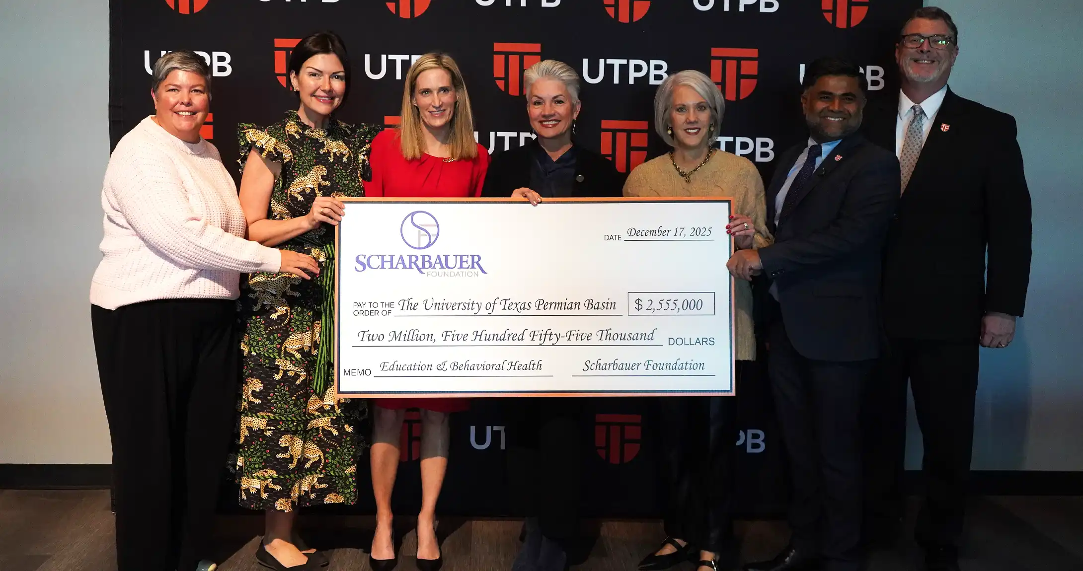Scharbauer Foundation announces $2.55 million grant to UTPB.
