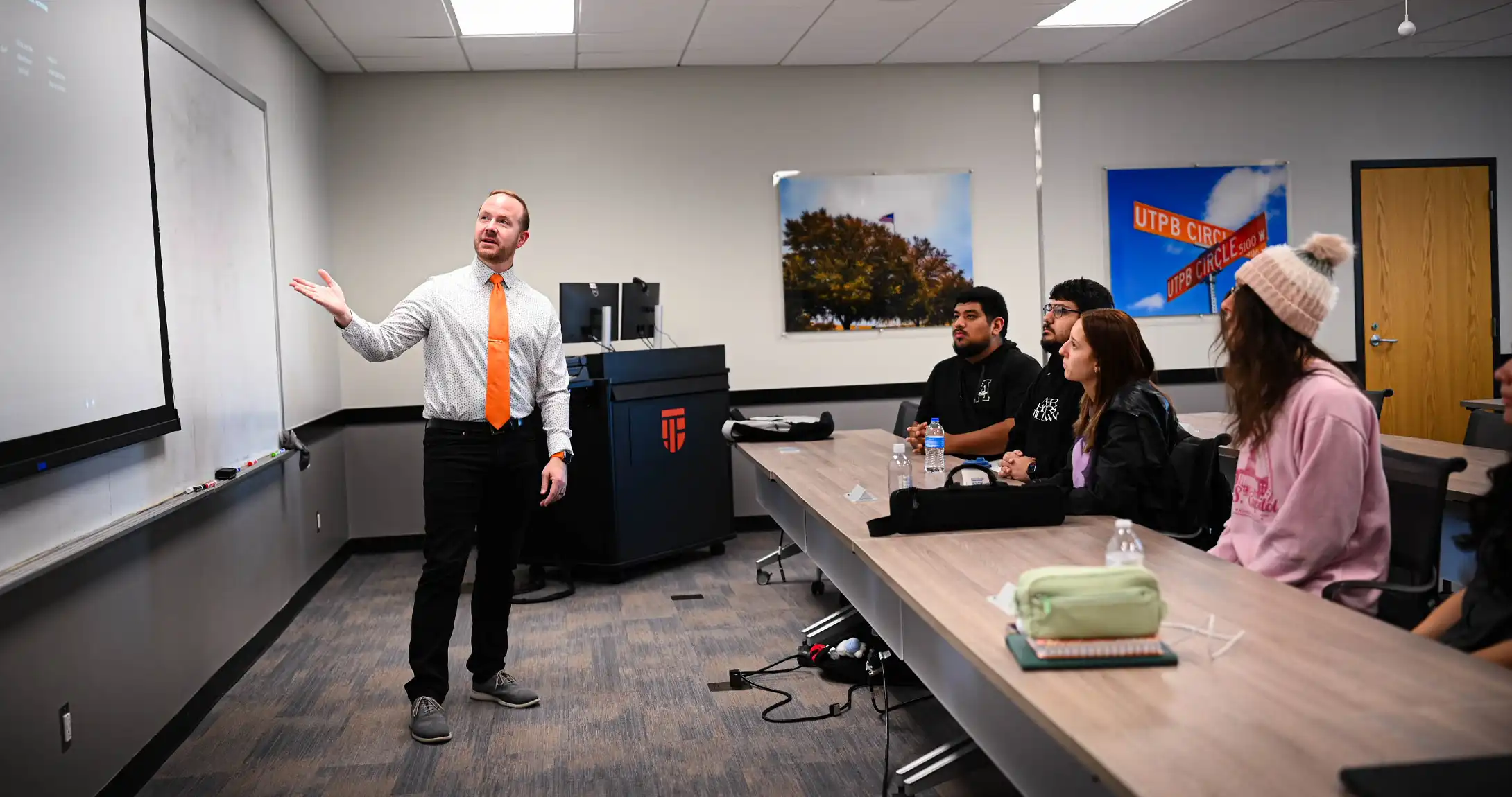 Eric Baker teaching a class. 
