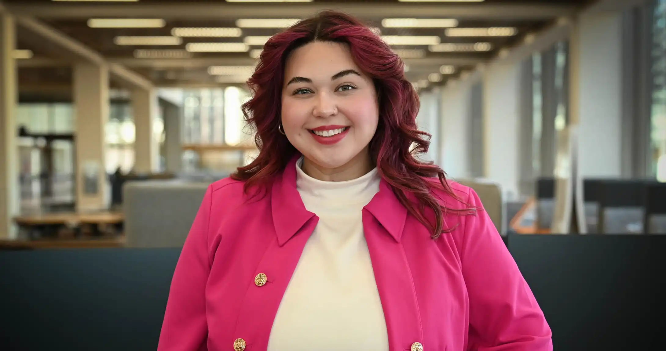 Heather McBee, Founder of Falcon News, participating in the Dress for Success event. 