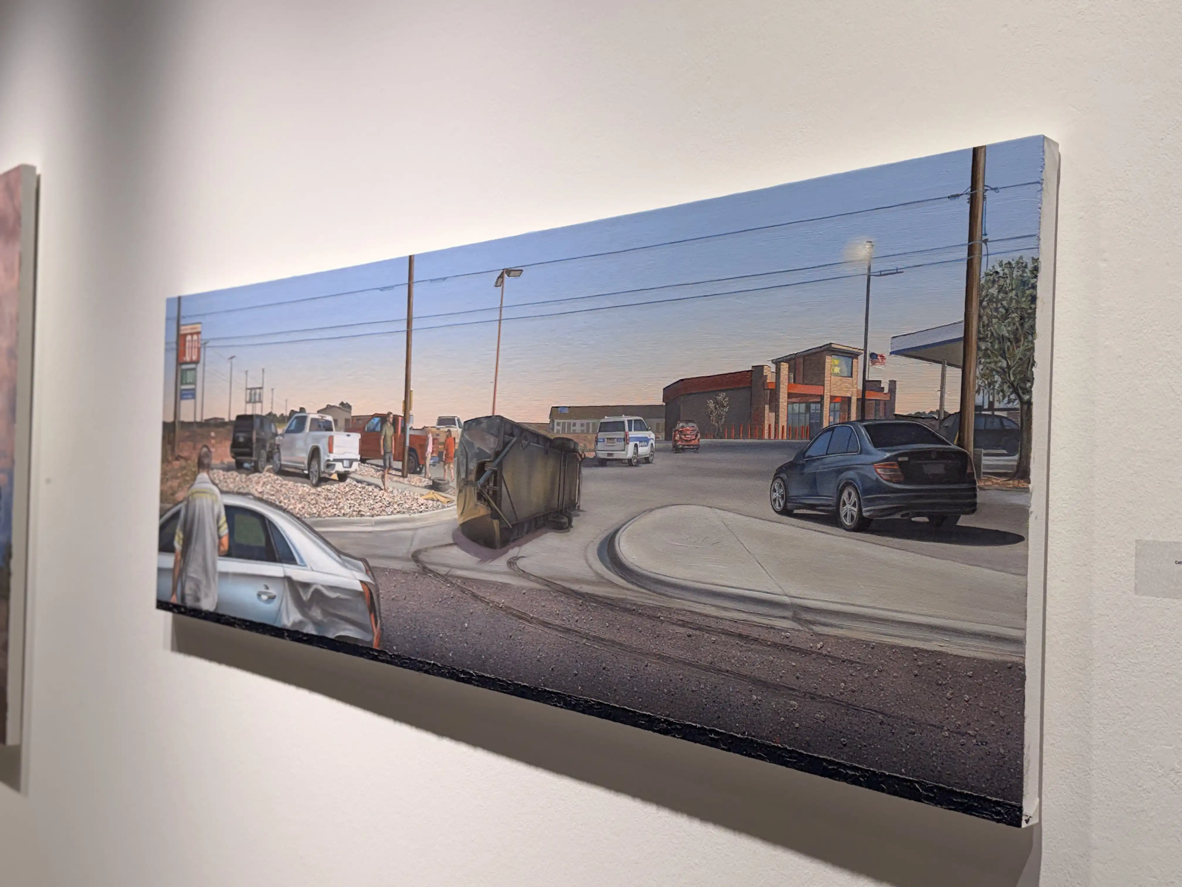 Catherine's work at the on-campus gallery. 