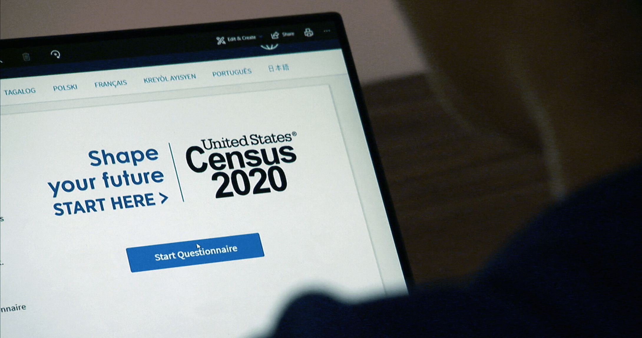 U.S. Census 2020 graphic