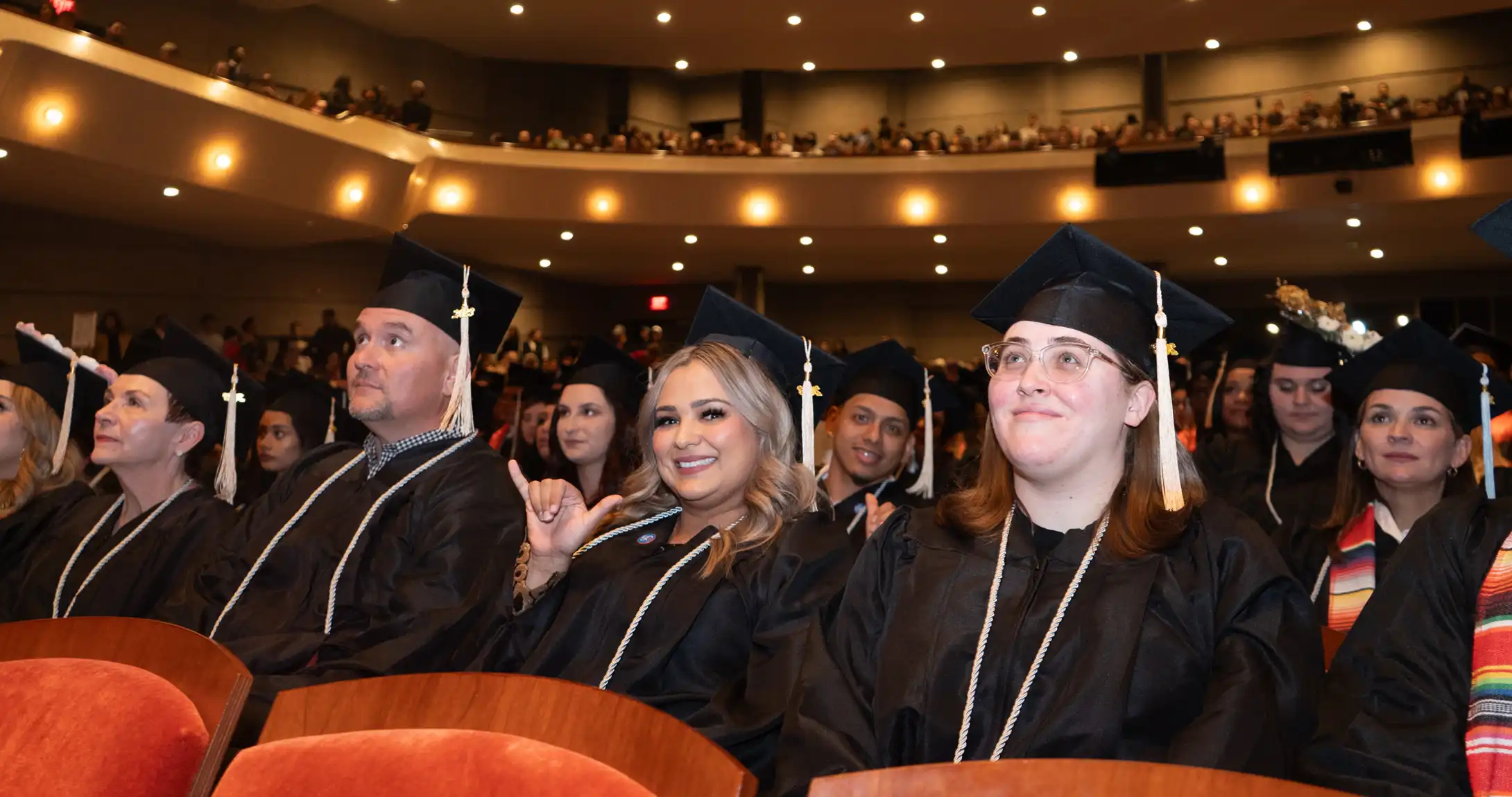 Students at UTPB's Fall 2023 Commencement.