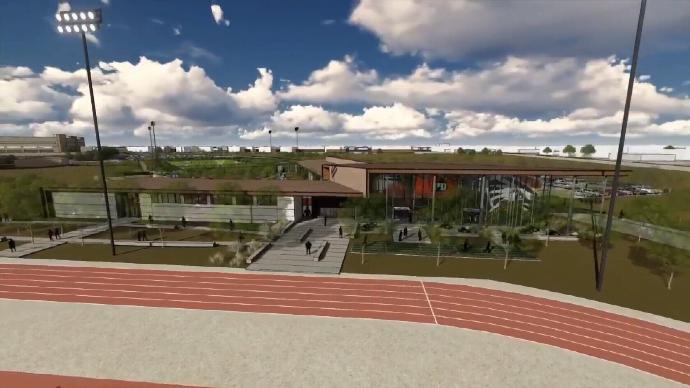 Drawing of future kinesiology building