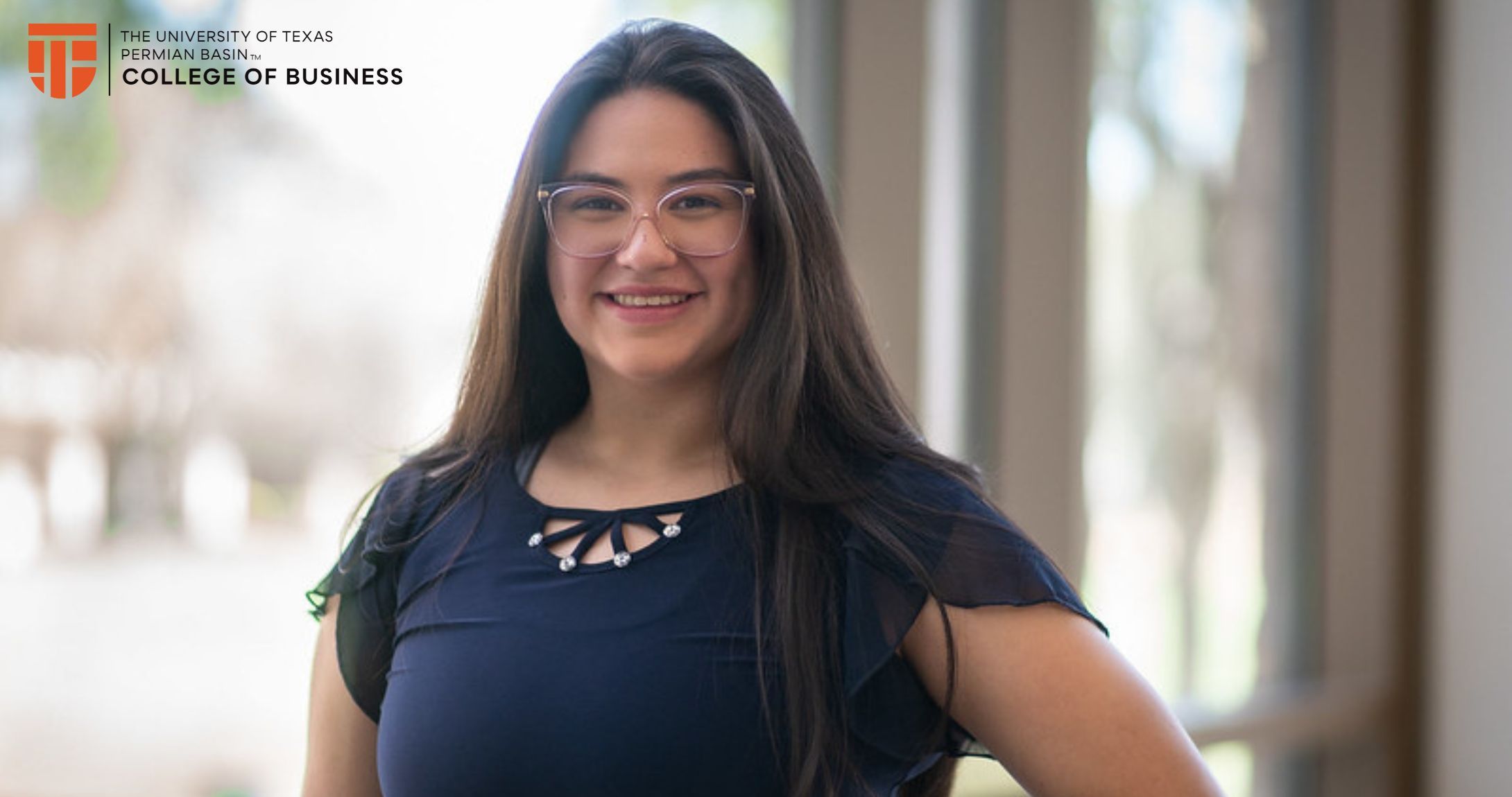 student posing for picture