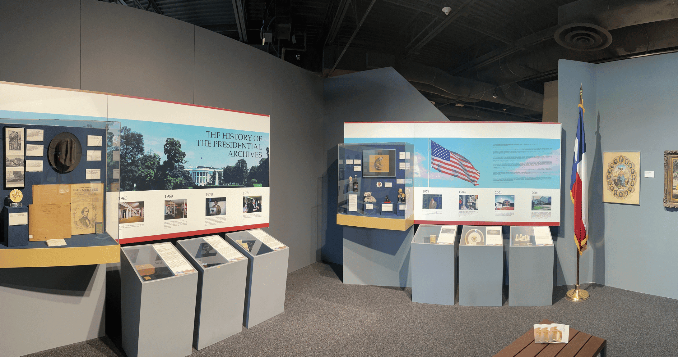 Presidential Archives display case