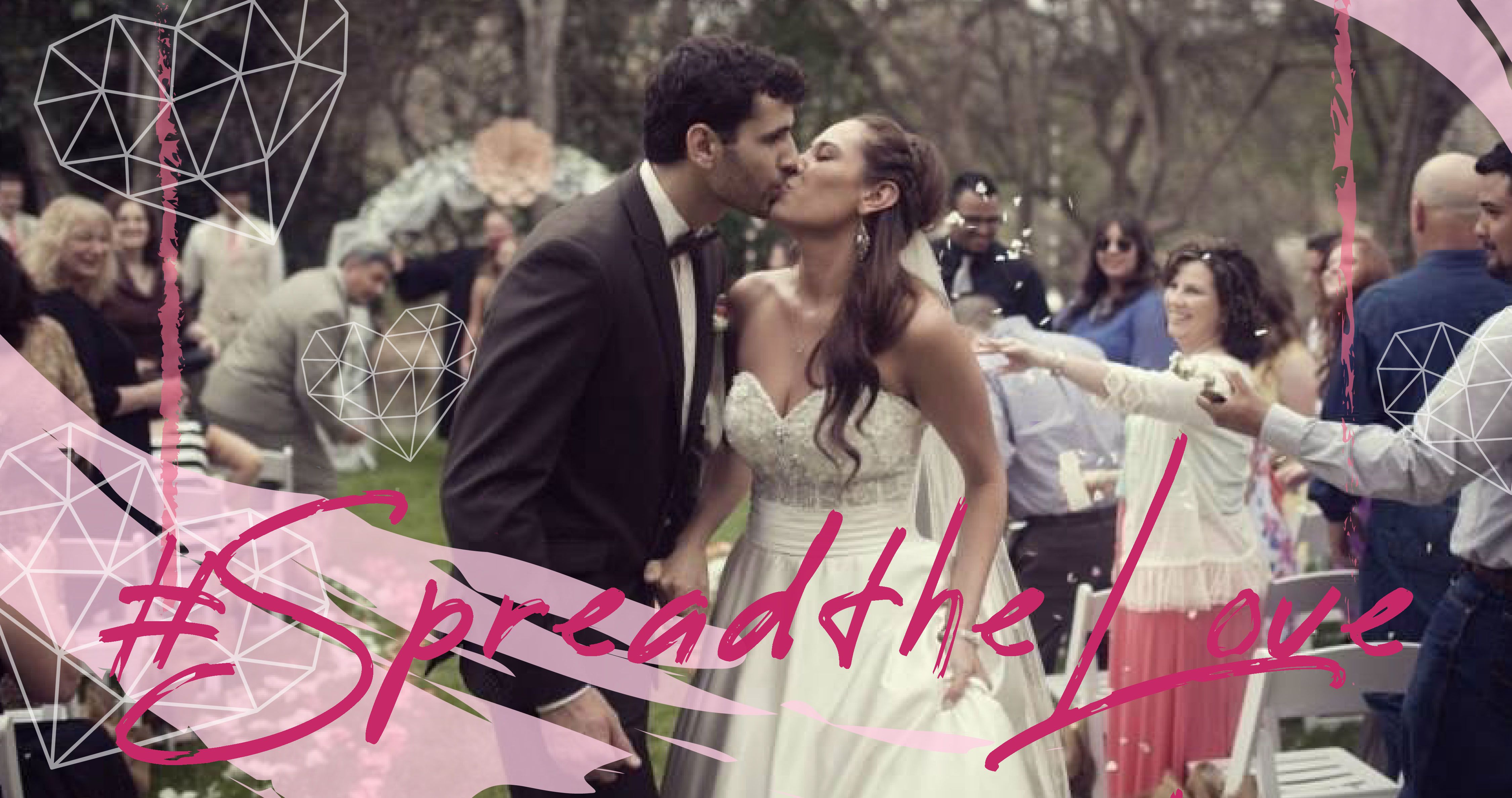 Two alumni on their wedding day