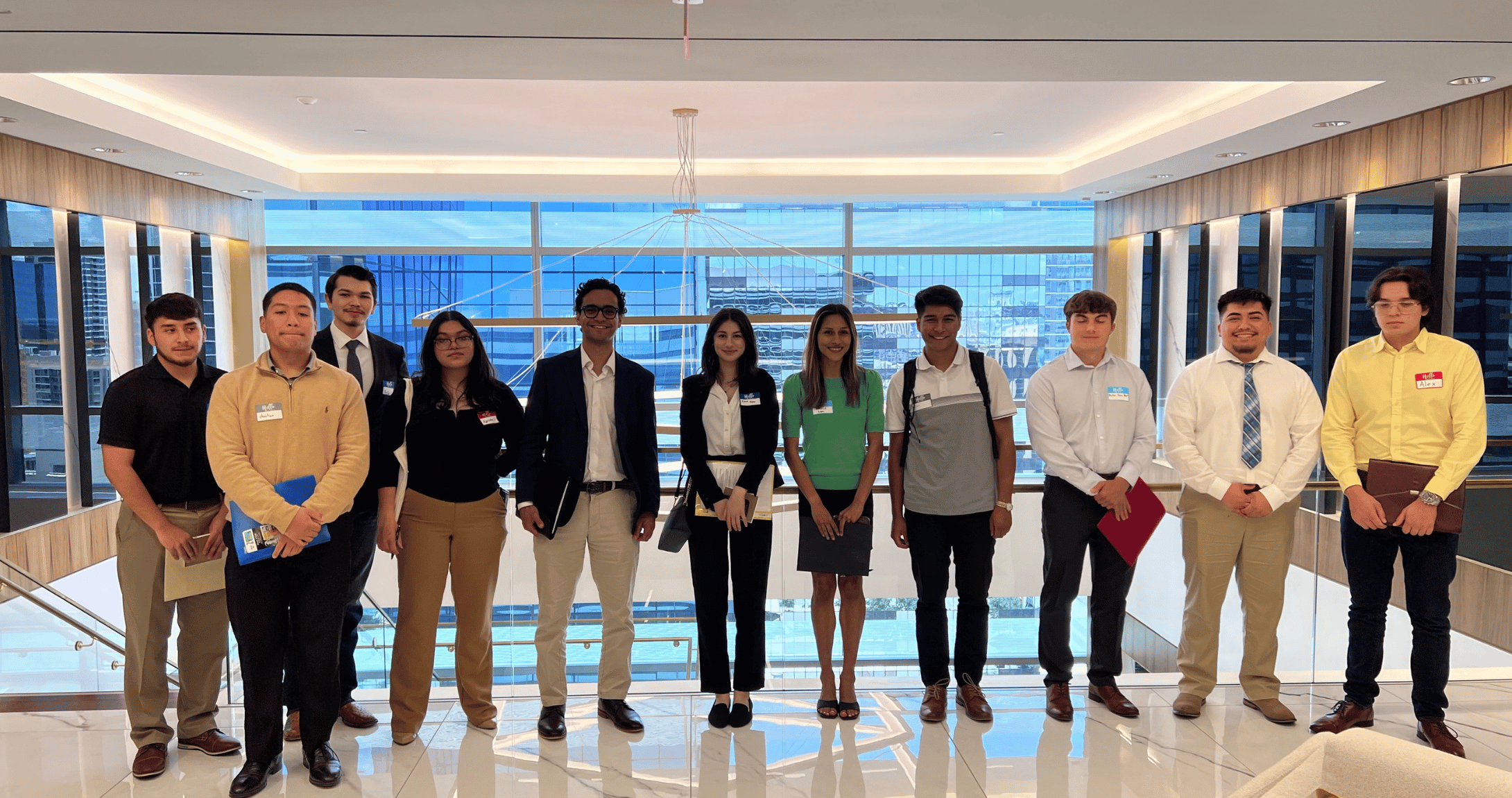 student posing for picture