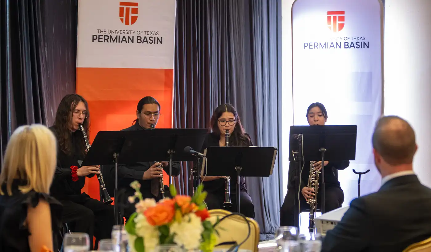 musicians at state of the university event